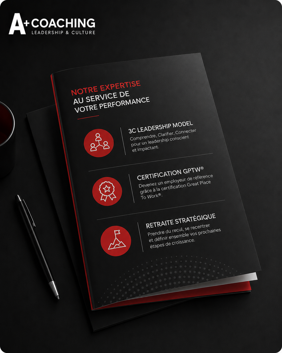 Brochure A+Coaching, Pour les DRH, RH, managers & équipes
